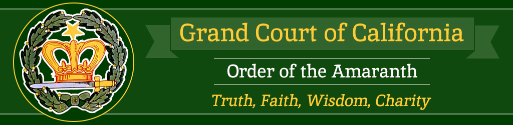 Grand Court of California - Order of the Amaranth